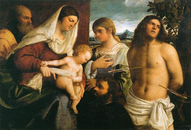 Sebastiano del Piombo La Sainte Famille avec sainte Catherine Germany oil painting art